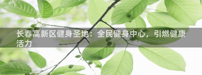 旧版尊龙人生就是博下载：长春高新区健身圣地：全民健身中心